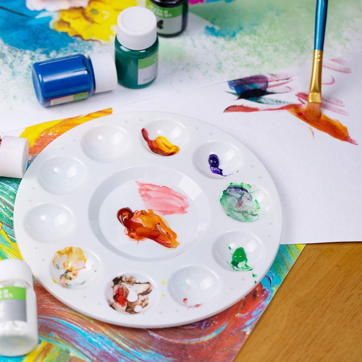 Mr. Pen- Paint Tray Palettes, 4 Pack, Paint Pallet, Paint Tray, Paint Palette, Paint Supplies, Palette, Paint Holder, Painting Palette, Paint Trays Mr. Pen