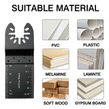 TrivdPro 100Pcs Oscillating Tool Blades Professional Universal Oscillating Saw Blades Wood Multitool Blades Compatible with Dewalt, Milwaukee, TrivdPro