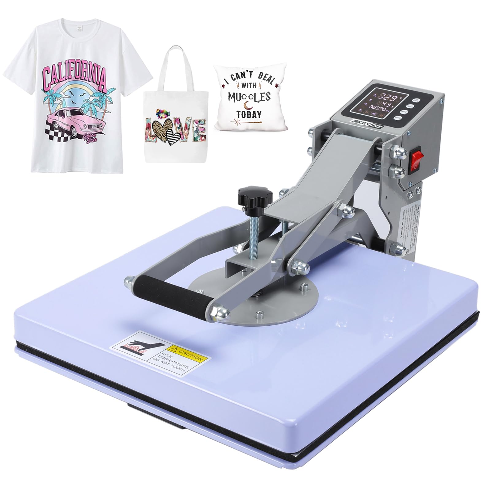 AKEYDIY Heat Press 15X15 Slide Out Sublimation T-Shirt Heat Press Machine for T Shirts Industrial-Quality Digital Sublimation Heat Press Machine for - WoodArtSupply