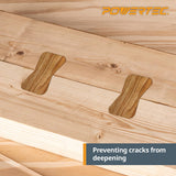 POWERTEC 71869 Router Bits Solid Brass Inlay Kit w/Butterfly Template 7 in 1 Decorative Bowtie POWERTEC