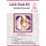 DIY Latch Hook Kits Yarn Kits Pillow Rug Pattern Arts and Crafts Crochet Needlework（Horse：16x16in/40x40CM） DL-YTG