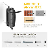 monTEK Swivel Bike Wall Mount, Bike Hangers for Garage, Wall Mount Bike Rack, Space Saving Sturdy Wall Bike Rack, Vertical Bike Rack Holds Up to 66 monTEK