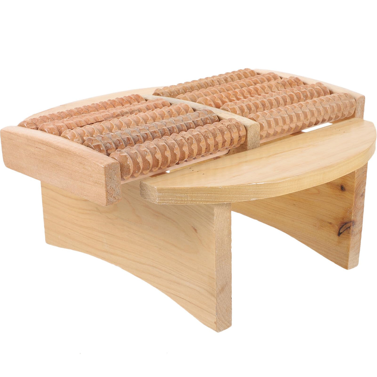 Feet Massager Sauna Stool Solid Foot Rest Under Desk Footrest Wood Massage Tools DOITOOL