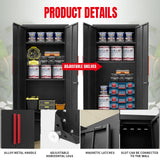 GSTANDARD Cabinets Storage System, Includes Drawers, Rolling Chest and Pegboard-Perfect for Organizing Garage and Tools 8 Piece Gabinets Set, 18.58" GSTANDARD