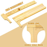 Konohan 2 Pcs Brass Vernier Caliper Pocket Caliper Handy Caliper Measuring Mini Tool Double Scale Sliding Gauge Metal Pocket Ruler for Bead Wire Konohan