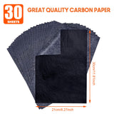 Carbon Paper for Tracing Graphite Transfer-Paper - PSLER 30 Pcs Black Graphite Paper for Tracing Drawing Patterns on Wood Projects Canvas Fabric psler