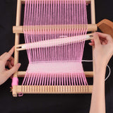 CYCHIRV Weaving Loom Kit, 15.2" H x 9.85" W Wooden Tapestry Looms, Warp Frame Loom Heddle Bar for Weave Board Weaver Tapestry Kids Beginner CYCHIRV