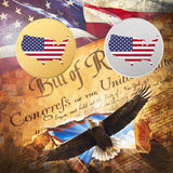 SINBRLAI 10 Pcs Blank Challenge Coin, Engraving Blanks Coins, Zinc Alloy Silver Plated 40mm Diameter with Acrylic Protection Box for DIY Crafts SINBRLAI