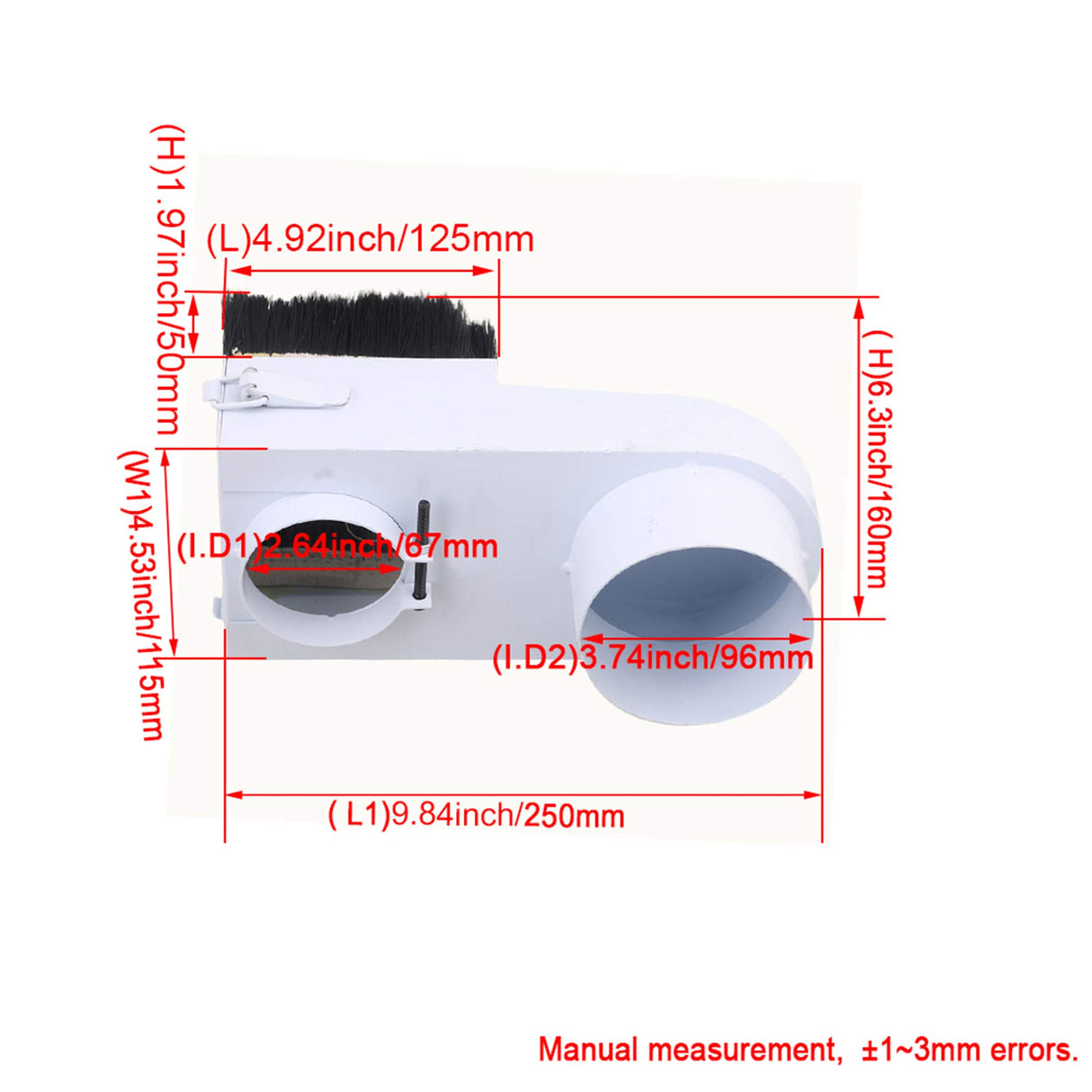 Mxfans CNC Router Engraving Spindle Cover Shoe Vacuum Woodworking White 65mm Spindle Diameter Mxfans