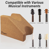 Guitar Neck Rest, Natural Cork Guitar Neck Support Pillow Cradle Holder, String Instrument Luthier Tool for String Changing, Repair, Cleaning, Guitar yinyess