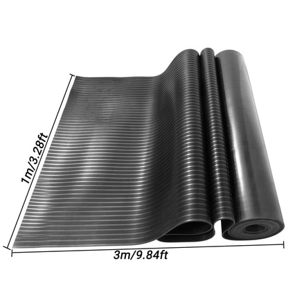 tonchean Garage Rubber Floor Mat Heavy Duty Rubber Flooring Rolls Under Car Garage Mat Non-Slip Rubber Floor Protector Mat for Workshop Trailer