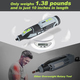 WORKPRO 12V Cordless Rotary Tool Kit, 5 Variable Speeds, Powerful Engraver, Sander, Polisher, 114 Easy Change Accessories, Craft Tool for Handmade WORKPRO