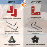 4-Pack Corner Clamps 90 Degree, 2.32"x2.32" Mini Aluminum Alloy Right Angle Clamps, Woodworking Positioning Squares for Cabinets, Drawers, Tables, ViewReal