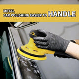 Electric Random Orbital Sander 350W Brushless Motor 3/16 inch Orbit, 110V 6-Inch 10000 RPM Variable Speed Tool for Metal Fabrication, Woodworking Hueborly