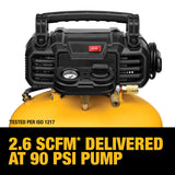 DEWALT Pancake Air Compressor, 6 Gallon, 165 PSI (DWFP55126),Multi DEWALT