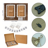 Then & Now Anniversary Picture Frame ,Holds 2 4x6 Inches Photos ,Personalized 1-99 Years 25th 40t 50th Wedding Gift Wood Photo Frames ,Picture Frame QUJOGA