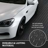 Diamond Plate Rubber Flooring Rolls 16.5 x3.3 Ft x 3 mm Heavy Duty Garage Floor Runner Rubber Trailer Garage Floor Mats for Garage Warehouse Gym jxgzyy