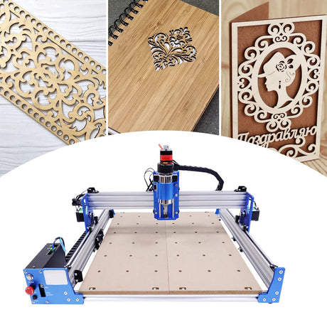 CNC Router Machine, CNC Machine Kit Pro Milling Machine, Mini DIY CNC Router Kit, Engraving Machine, for Wood Metal Acrylic MDF Carving Arts Crafts InSyoForeverEC