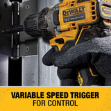 DEWALT XTREME 12V MAX* Cordless Drill / Driver Kit, 3/8-Inch (DCD701F2) DEWALT