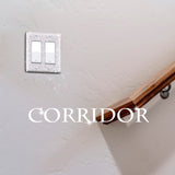 Bling Rhinestones Wall Plate Cover 2 Pcs Crystal Light Switch Cover Single 2 Gang Outlet Covers Shiny Faux Diamond Switch Plate Covers Duplex Outlet Yookeer