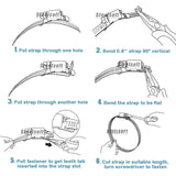 Steelsoft 304 Stainless Steel Hose Clamp Assortment Kit DIY, Cut-To-Fit 12 FT Metal Strap+8 Stronger Fasteners,Large Adjustable Worm Gear Band Hose Steelsoft
