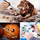 Wood Burning Tips Set, 28pcs Wood Burning Tool Kit Carving Tips for Wood Pyrography Embossing Soldering DIY Crafts TUCCOSS