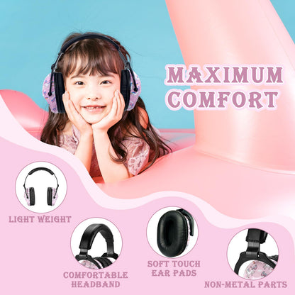 ZOHAN EM030 [Upgraded] Kids Hearing Protection Safety Earmuffs | Adjustable Ear Defenders Fit for Toddlers, Children and Young Teens - WoodArtSupply