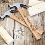 Personalized Tape Measure Hammer Set for Dad, Customized No One Measure Up to Your Dad Measuring Tape Wood Handle Hammer Set, Fathers Day Tool Kits SweetJECCU