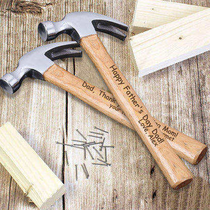 Personalized Tape Measure Hammer Set for Dad, Customized No One Measure Up to Your Dad Measuring Tape Wood Handle Hammer Set, Fathers Day Tool Kits - WoodArtSupply