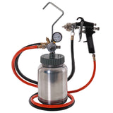 TCP Global 2 Quart Paint Pressure Pot with Spray Gun and 5 Foot Air and Fluid Hose Assembly TCP Global