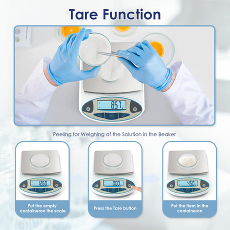 CGOLDENWALL Precision Lab Scale Digital Analytical Balance Laboratory Balance Jewelry Scale Scientific Scale 0.01g Accuracy 110V (5000g, 0.01g) CGOLDENWALL