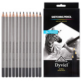 Dyvicl Drawing Sketching Pencil Set and White Charcoal Pencils Dyvicl