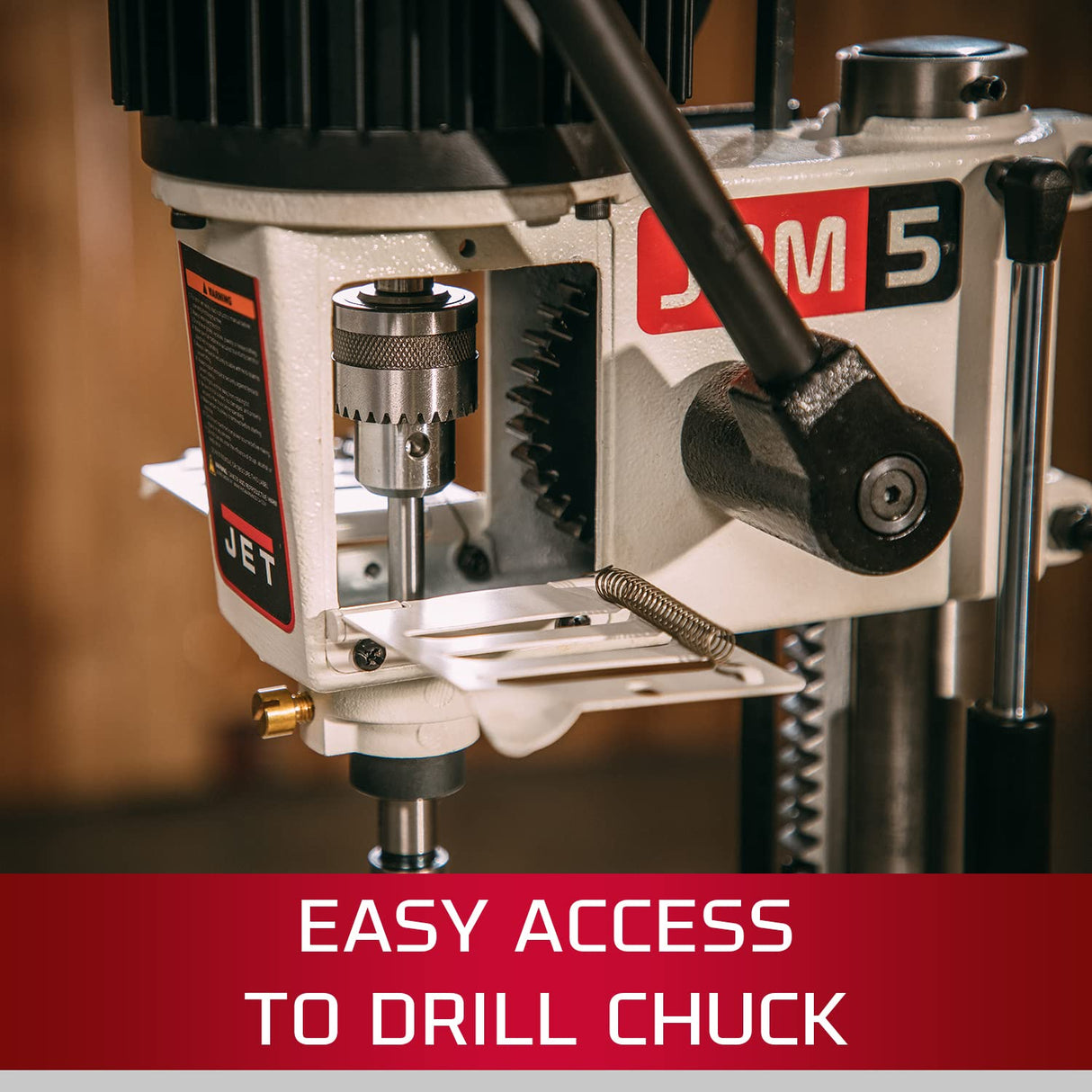 JET JBM-5 Benchtop Mortiser, 1750 RPM, 1Ph 115V (708580) Jet