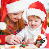 Syhood 24 Pcs Design Your Own Ceramic Christmas Blank DIY Character Ornament Bulk Unpainted Village Ceramic to Paint Ready to Design Your Own Syhood