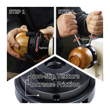 DEEFIINE 4 Inch Wood Lathe Chuck Set 1" x 8 tpi & 3/4"x16TPI Adapter, Self Centering 4 Jaw Wood Turning Chuck DEEFIINE