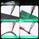 BLUEFIRE HT-908K Butane Soldering Iron Kit Portable Butane Torches Multi-Function Mini Torch for Wood BlueFire