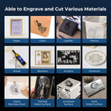 Creality Laser Engraver Machine 10W Output Power, 72W DIY Laser Engraving Machine 0.06mm High Precision Laser Cutter and Engraver for Wood and Metal, Creality