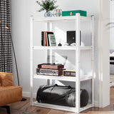 Raybee Storage Shelves Heavy Duty Garage Shelving Adjustable Metal Shelving Units and Storage Shelf 4 Tier Storage Pantry shelves for Closet kitchen Raybee