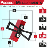 Dovetail Marker – Wood Dovetail Tool – Woodworking Hand Tool for Crafts – Precise Dovetail Guide with 1:5, 1:6, 1:8 and 1:10 Slopes – Extra-Large Clarke Brothers