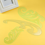 6 Pieces Plastic French Curve Ruler Multi-Function Comic Template Tool Set for Drafting Drawing Template, 6 Assorted Sizes TecUnite