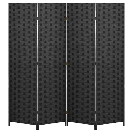 Room Divider Wall 4 Panels Indoor Handmade Wood Portable Room Dividers and Folding Privacy Screens Used in Multiple Occasions Decorate and Beautify Dopinmin