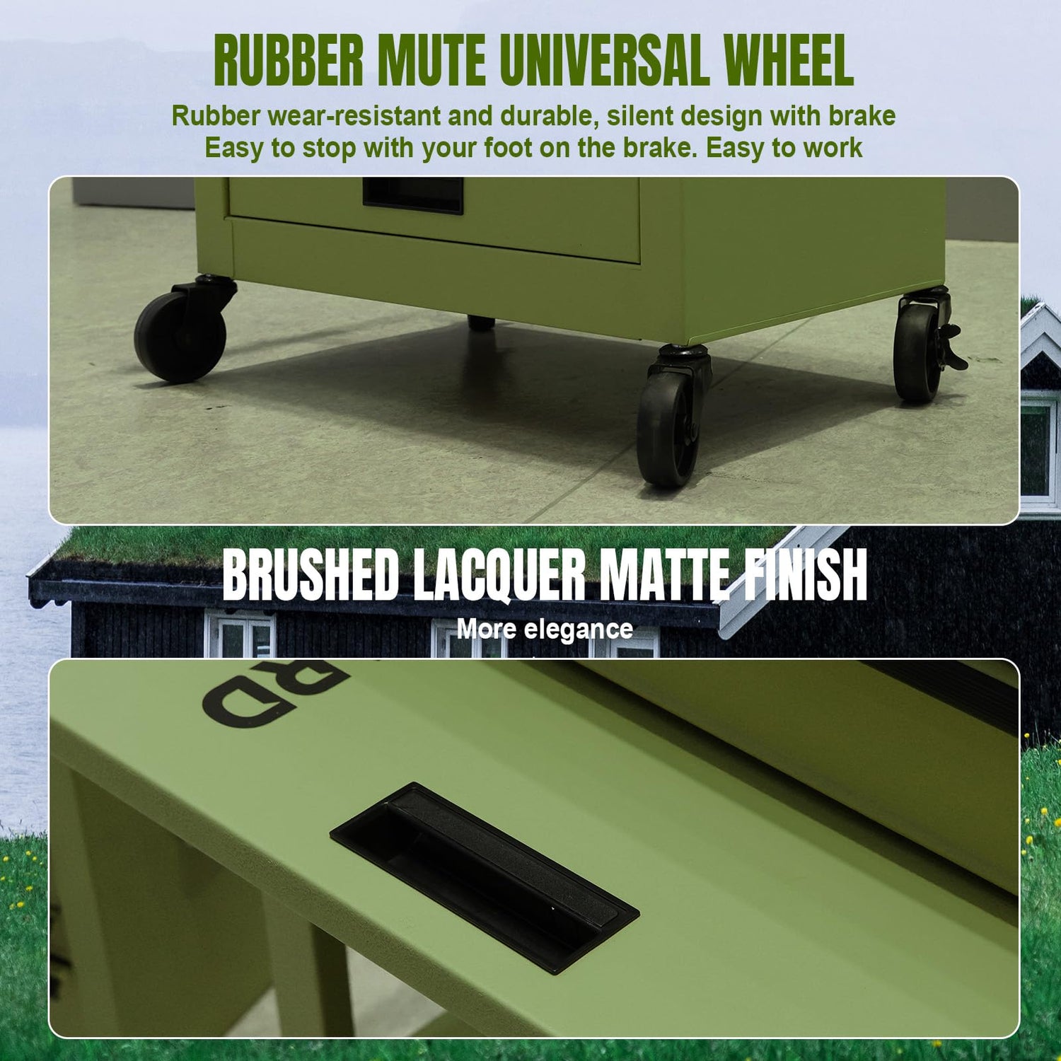 GSTANDARD Rolling Tool Chest, Green GSTANDARD