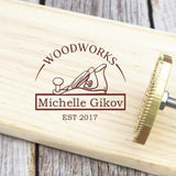 Custom Branding Iron for Wood and Leather - Handcrafted Metal Stamp by Arokimi (2"x2") Arokimi