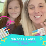 DoodleDazzles Shimmer Markers Set - Double Line Outliner Marker - Metallic Pens - Gifts for Girls, Boys, Kids, Women, etc. - School Supplies Great DoodleDazzles