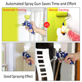 Tosucs HVLP Spray Gun with 1.0mm Tip Air Spray Gun for Car Spraying Gravity Feed Paint Gun for Car Prime,Furniture Surface Spraying,Wall Painting Tosucs