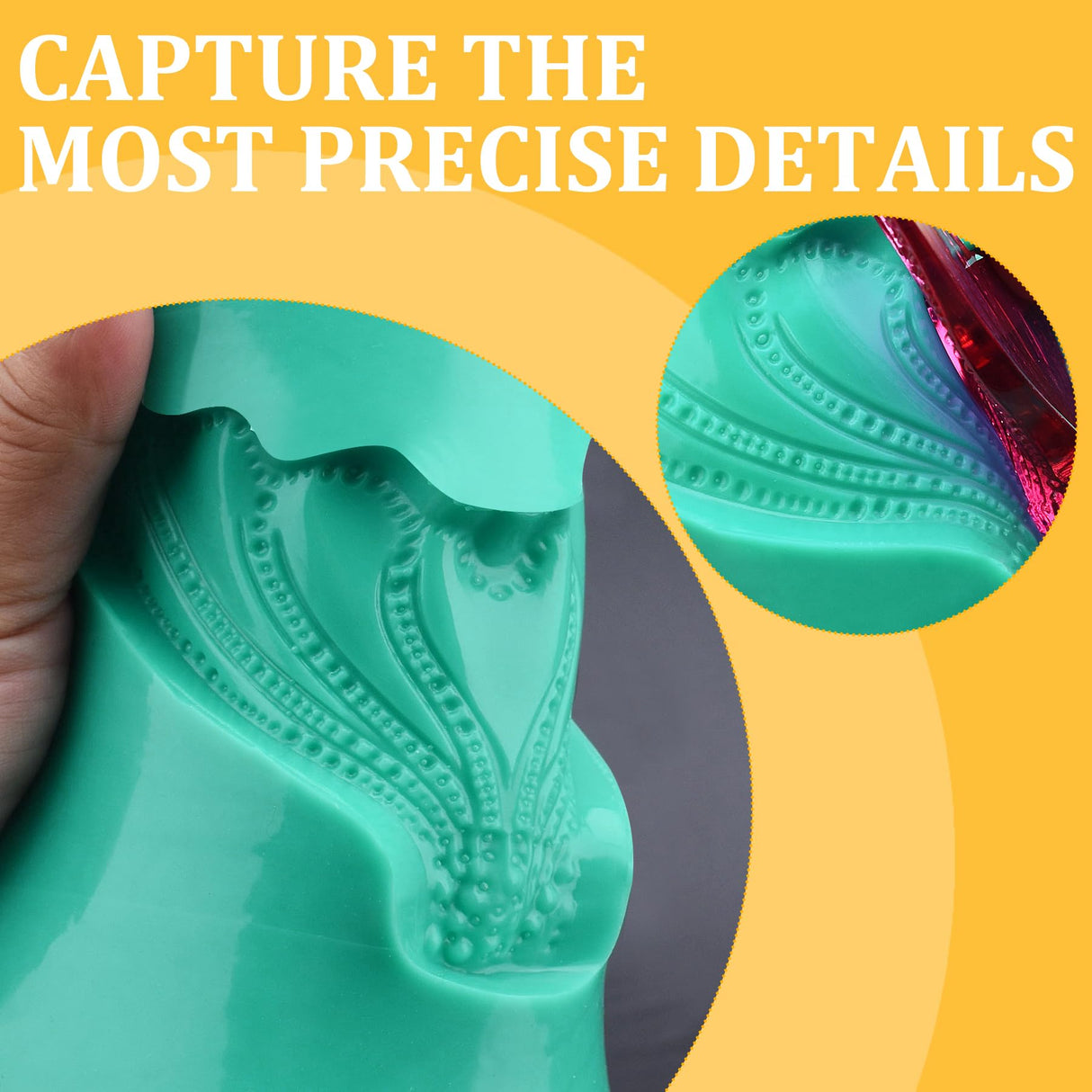 Silicone Molds Making Kit - 46oz Liquid Silicone Rubber for DIY Mold Making - Elastic 1:1 Mixing Ratio Fast Curing Green Molding Silicone for Vividye