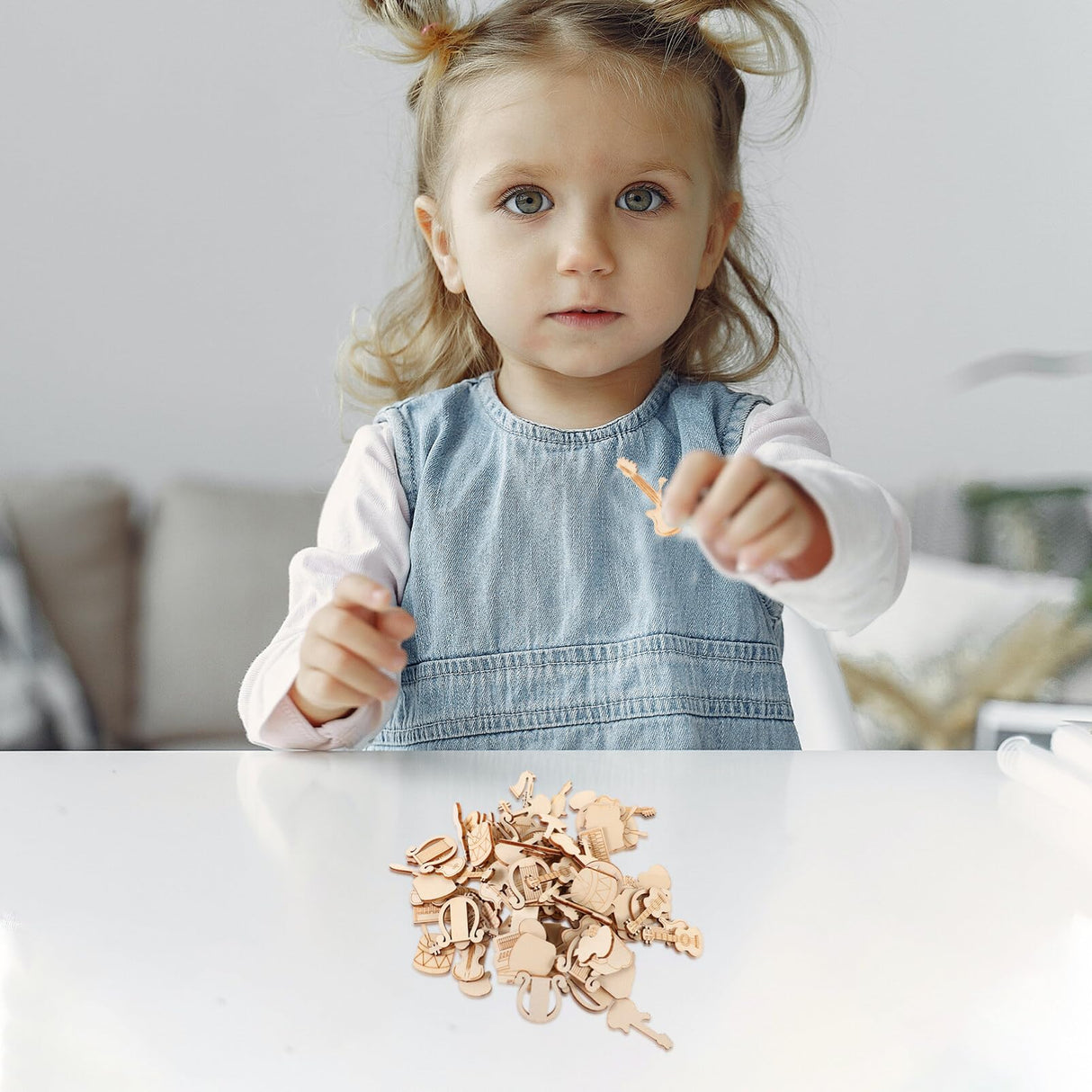 Operitacx 100pcs Unfinished Wood Ornaments Music Notes Wood Cutouts Music DIY Craft Embellishments Music Instrument Shape Unfinished Wood Decoration Operitacx