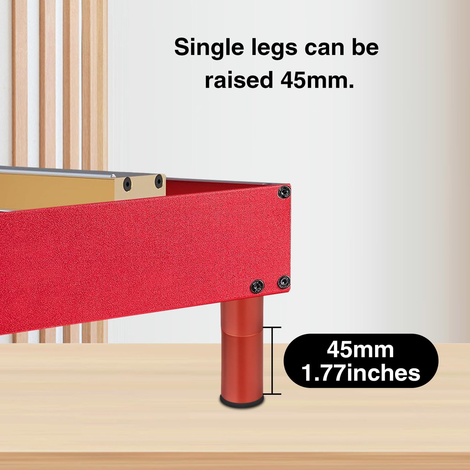 4Pcs Laser Engraver Riser Raiser Footpads Compatible with xTool D1 and D1 Pro Laser Cutter and Engraver Machine (Red) USEAMIE
