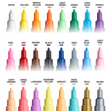 24 Posca Paint Markers, 3M Fine Posca Markers with Reversible Tips, Posca Marker Set of Acrylic Paint Pens | Posca Pens for Art Supplies, Fabric Uni Posca