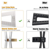 Housolution Dovetail Marker, Stainless Steel Dovetail Jig Guide with Scale Size 1:5-1:6 and 1:7-1:8, Precise Dovetail Guide, Wood Joints Dovetail Housolution